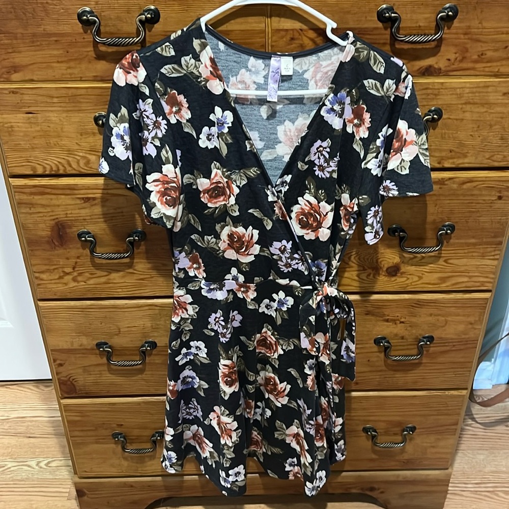 Floral Wrap Dress